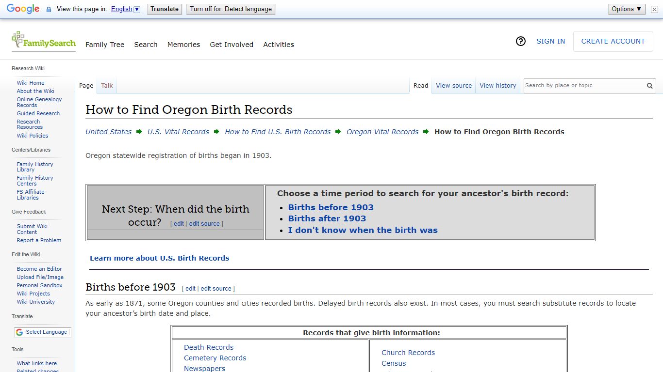 How to Find Oregon Birth Records • FamilySearch