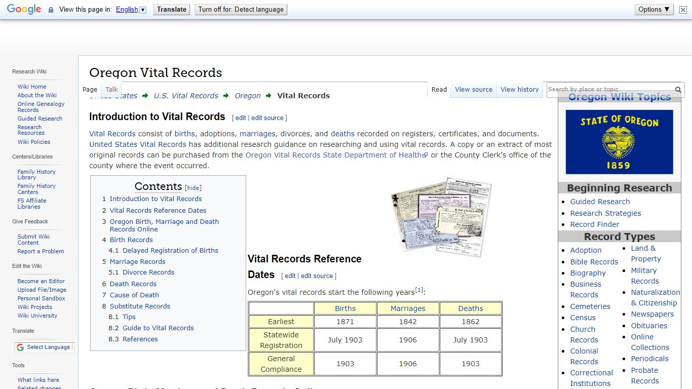 Oregon Vital Records • FamilySearch